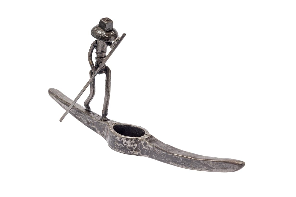Canoe Person sculpture